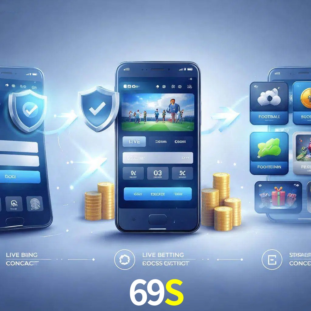 Pasos de acceso a la app 69S en pantalla de teléfono móvil