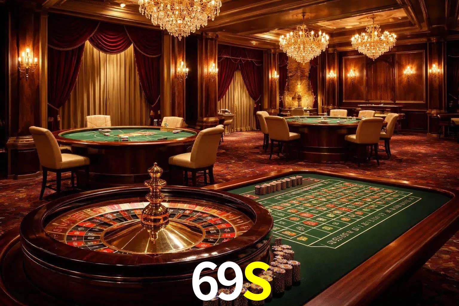 Una escena premium de mesa de casino en vivo con cartas, elementos de ruleta y un ambiente pulido de estudio de transmisión.